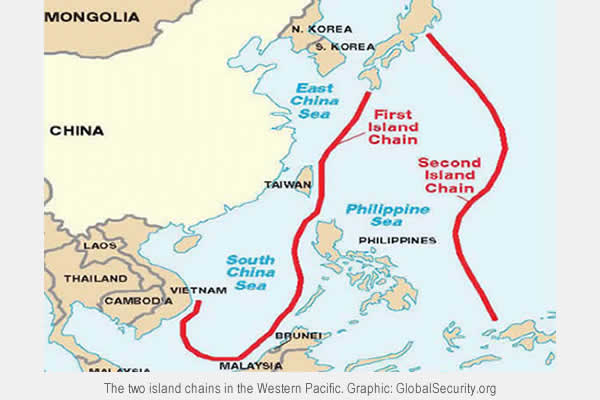 China's two island chains