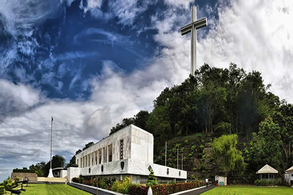 Mt. Samat Shrine or “Dambana ng Kagitingan” is dedicated to the Filipino and American soldiers who fought and died during World War II